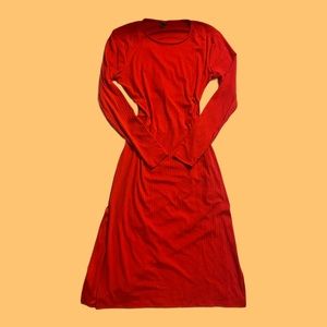 *SOLD ON DEPOP* Wild Fable Red long sleeve midi dress